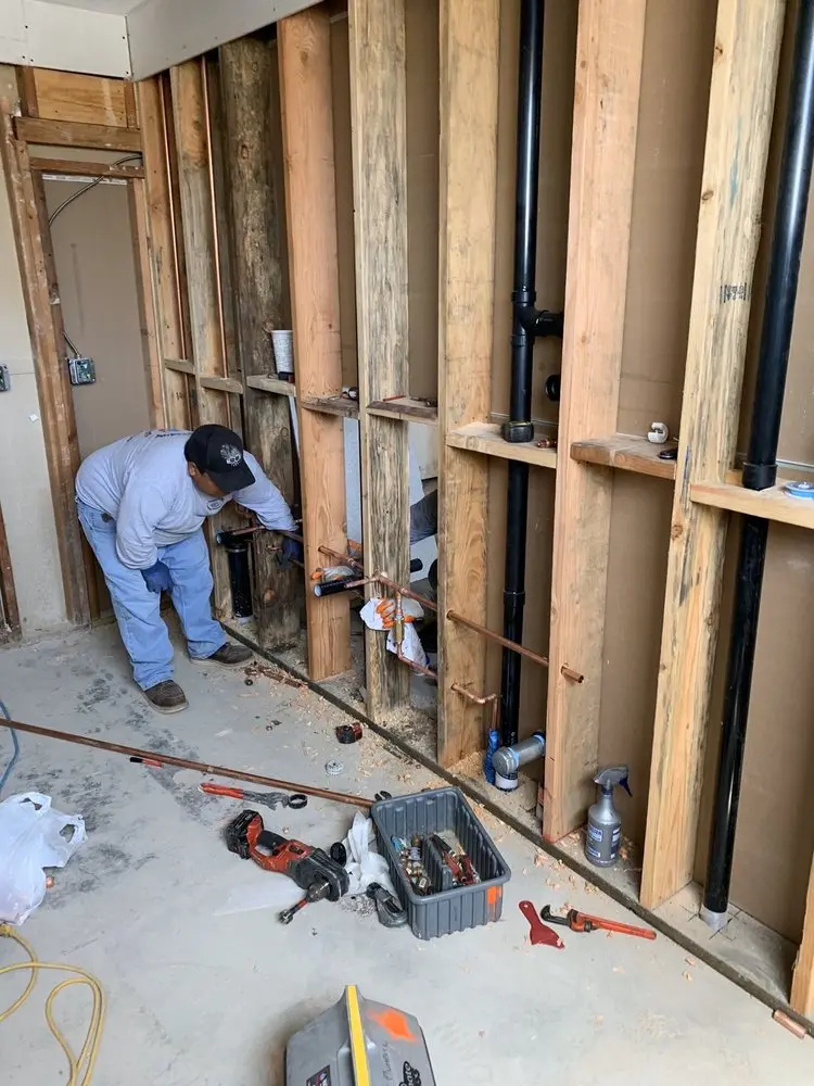 Commercial rough-in plumbing for Gas Line Repair in Champion Heights